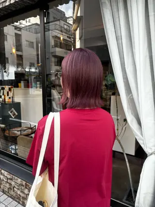 ショート カラー 🍒サクラ🍒 /透明感カラー/艶髪のヘアスタイル