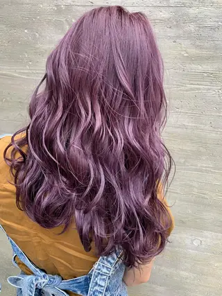 ロング カラー 天野 開のヘアスタイル