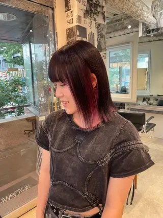 ミディアム カラー dakota evans所属・渋谷 / miku nishizukaのヘアスタイル