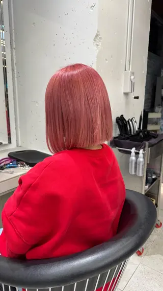 ショート sweetroom平塚所属・⭐️縮毛矯正 氷室翔也カラー⭐️のヘアスタイル