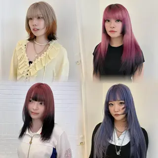 カラー HIKARI🐈‍⬛ ハイトーン×デザインのヘアスタイル