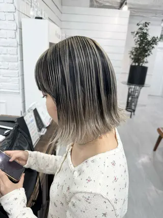 ミディアム カラー SALOWIN札幌大通り所属・札幌ブリーチカラー/ ダブルカラー/ドイのヘアスタイル