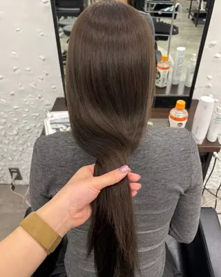 ロング カラー 暖色🍇/透明感/ 髪質改善/YUIKOのヘアスタイル