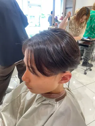 パーマ メンズ 菊池 遼/透明感 /韓国レイヤー/艶感のヘアスタイル