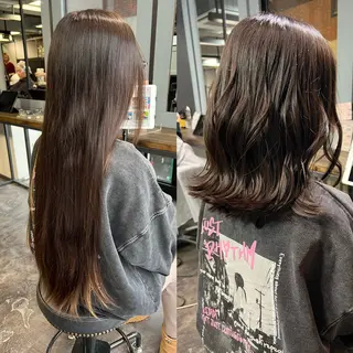ミディアム 💘 艶モテ/丁寧 カット💘rina.のヘアスタイル