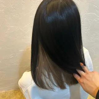 セミロング カラー 倉内 海哉のヘアスタイル