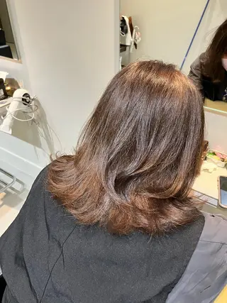 ミディアム やましたまゆ 上本町/谷九/カラーのヘアスタイル