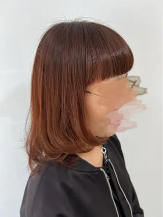 ミディアム カラー 天野 直美のヘアスタイル