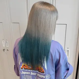 ロング カラー ヘアアレンジ 💗💗韓国レイヤー yu-ki💗💗のヘアスタイル