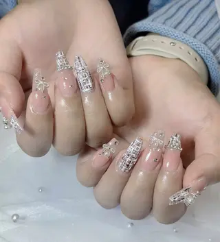 ネイル 🩷JiSu🩷 チップ長さ出し専門のネイルデザイン