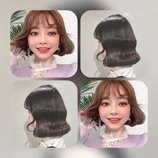 ショート カラー ヘアアレンジ As hair所属・柔らか垢抜けｶﾗｰと ｶｯﾄ🫧ASUKAのヘアスタイル