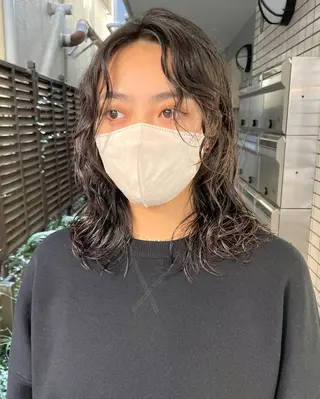 ショート カラー パーマ 銀座No.1髪質改善 縮毛矯正/本木のヘアスタイル