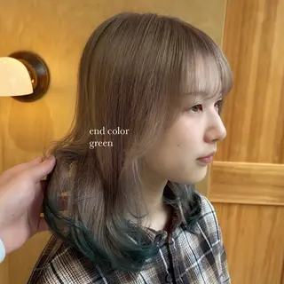 ミディアム カラー 🌈艶ハイトーン🌈 心を込めます🤝涼介のヘアスタイル