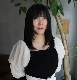 ミディアム 藤川迅 曲がる縮毛矯正のヘアスタイル