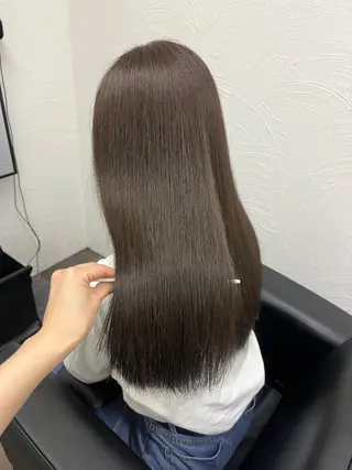 セミロング カラー 🥀韓国ヘア🥀 宮津真菜のヘアスタイル