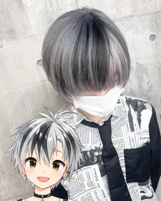 カラー _WHITE 浜松 店長 もえかのヘアスタイル