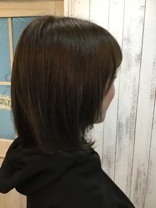 ミディアム カラー 金崎 新吾のヘアスタイル