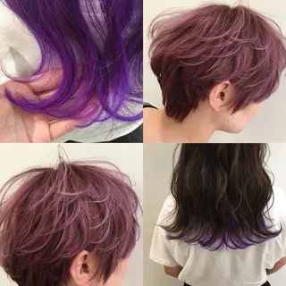 ミディアム due hair 京都駅前店 MILBON オージュア認定サロン【デューヘアー】所属・ハイトーンブリーチ 土坂 由志【京都】のヘアスタイル