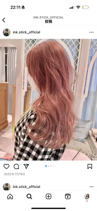 セミロング 寺田鼓捺/艶髪 /透明感カラーのヘアスタイル