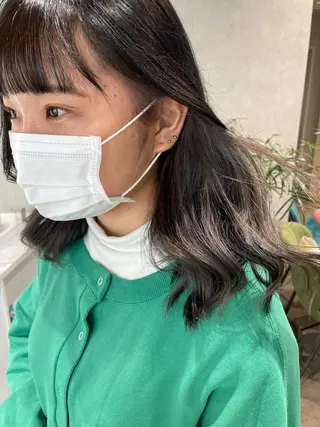 ミディアム カラー ナチュラル透明感🌱 小山美樹子のヘアスタイル