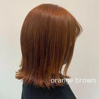 ミディアム カラー 髪質改善カラー&TR 縮毛矯正/弱酸性矯正のヘアスタイル