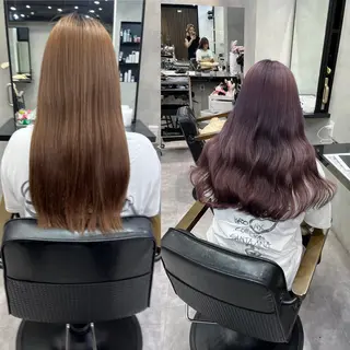 ロング 濱川響太レディース カットモデルのヘアスタイル