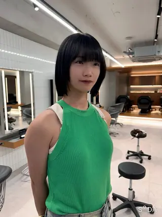 ショート nicoTOKYO 原宿所属・センターパート /メンズ/海野颯生のヘアスタイル