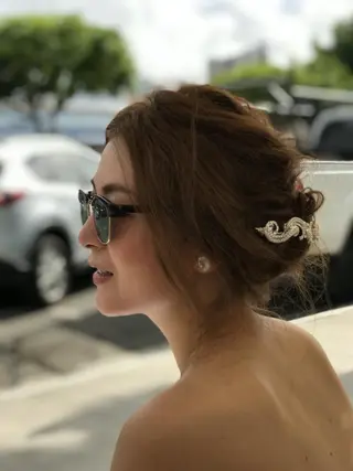 セミロング 根本 智晴のヘアスタイル