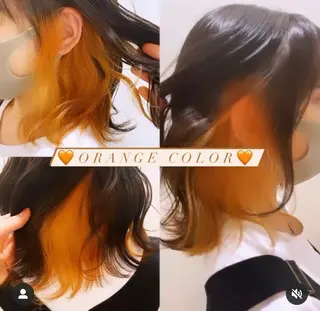 ミディアム カラー ブリーチなしWカラー 🎀韓国ヘア/amiのヘアスタイル