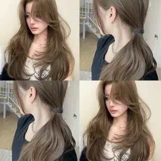 ロング カラー ブリーチなし透明感 艶🌟YOSHIKIのヘアスタイル