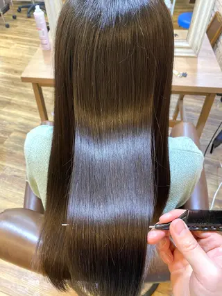 ロング カラー 服部 樹季のヘアスタイル