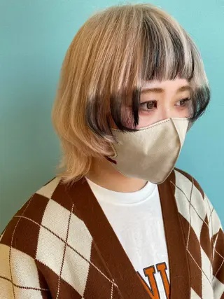 ミディアム 日置 大智のヘアスタイル