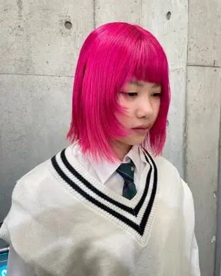 ミディアム ハイトーン/ブリーチ /ウルフ⛓️MAKIのヘアスタイル