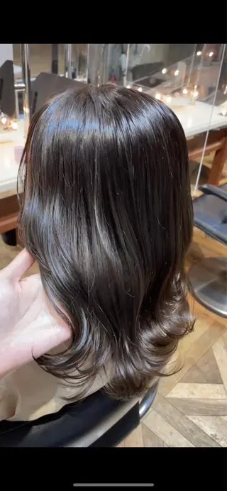 ミディアム カラー BEBE所属・ご新規様限定 透明感カラーKANAのヘアスタイル