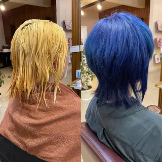 ショート カラー ヘアアレンジ SALOWIN京都河原町Suite店所属・外国人風レイヤー/ ハイトーンSHUのヘアスタイル