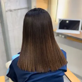 セミロング リキ/髪質改善 /縮毛矯正🫧のヘアスタイル