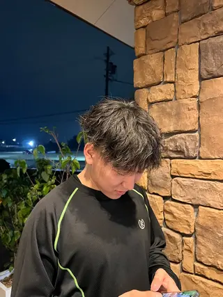 パーマ メンズ 美容室 Luccica HAWAII所属・ミディアム/ボブ/ Shukaのヘアスタイル