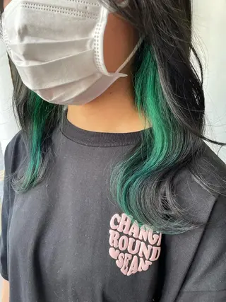 セミロング カラー 【店長】インナー指名 No.1戸塚優思のヘアスタイル