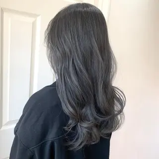 セミロング カラー JYUNESU表参道所属・韓国ヘア🇰🇷🎀 透明感カラーのヘアスタイル