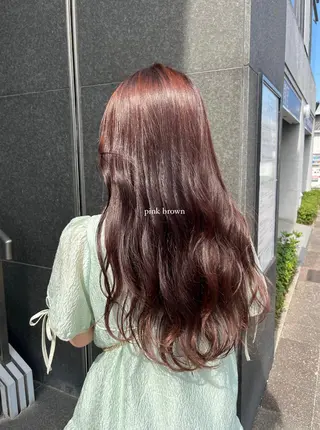 ロング カラー 大野 桃果のヘアスタイル