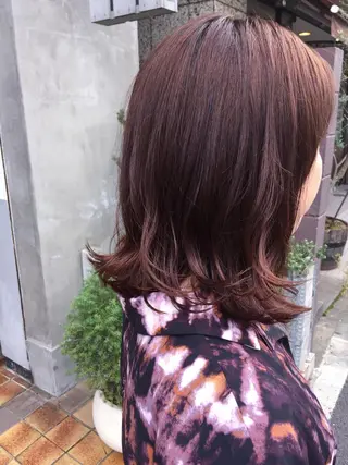 ミディアム カラー 💘透明感カラー💘 沖本 将宏のヘアスタイル