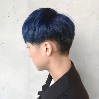 メンズ カラー 渡辺 愛枝/艶カラー🩵のヘアスタイル