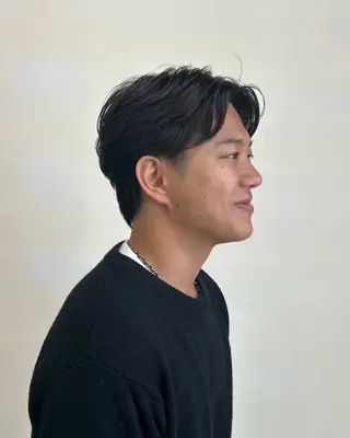 ショート 大本 メンズ/パーマのヘアスタイル