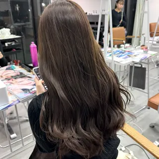 ロング カラー ヘアアレンジ ブリーチなしカラー /ベージュ/安形翔のヘアスタイル