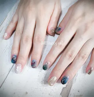 ネイル 北浦和 自爪育成ケアのネイルデザイン