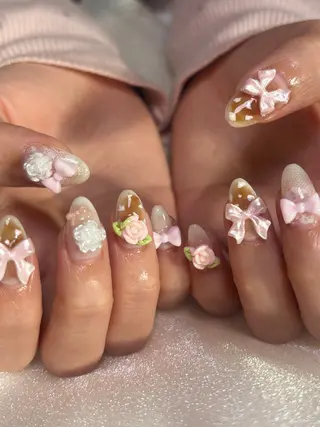 ミディアム mer natsumiのネイルデザイン