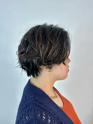 ショート パーマ 塩田 悠我のヘアスタイル