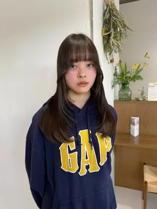 ロング 暖色カラー /ヘアアレンジ/花鈴のヘアスタイル