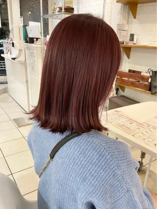 ミディアム 🧴透明感カラー 松本麻里奈🫧のヘアスタイル