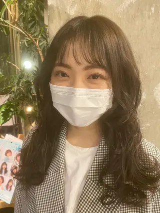 ロング カラー ROBBY所属・松井美樹/似合わせ ガーリー・韓国のヘアスタイル